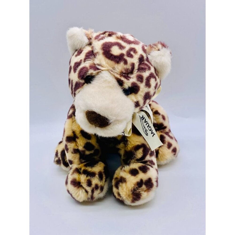 Gund Jaguar Car Company Collaboration Leopard Print Plush Stuffed Animal RARE